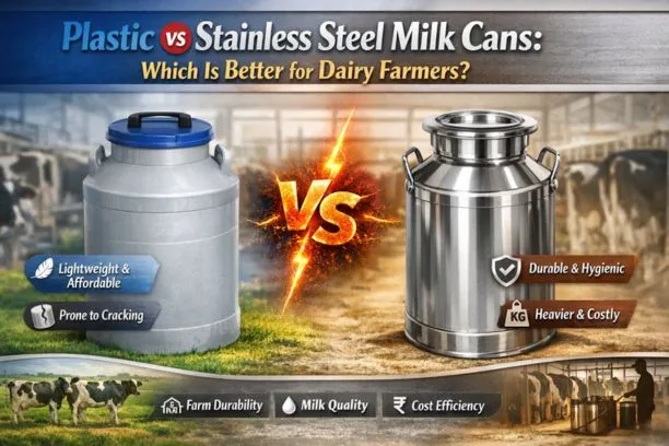 Plastic vs Stainless Steel Milk Cans